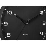 Karlsson - Wandklok Orgullo - Zwart- Ø40cm