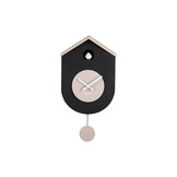 Karlsson - Wandklok Grato Cuckoo - Black & warm grey
