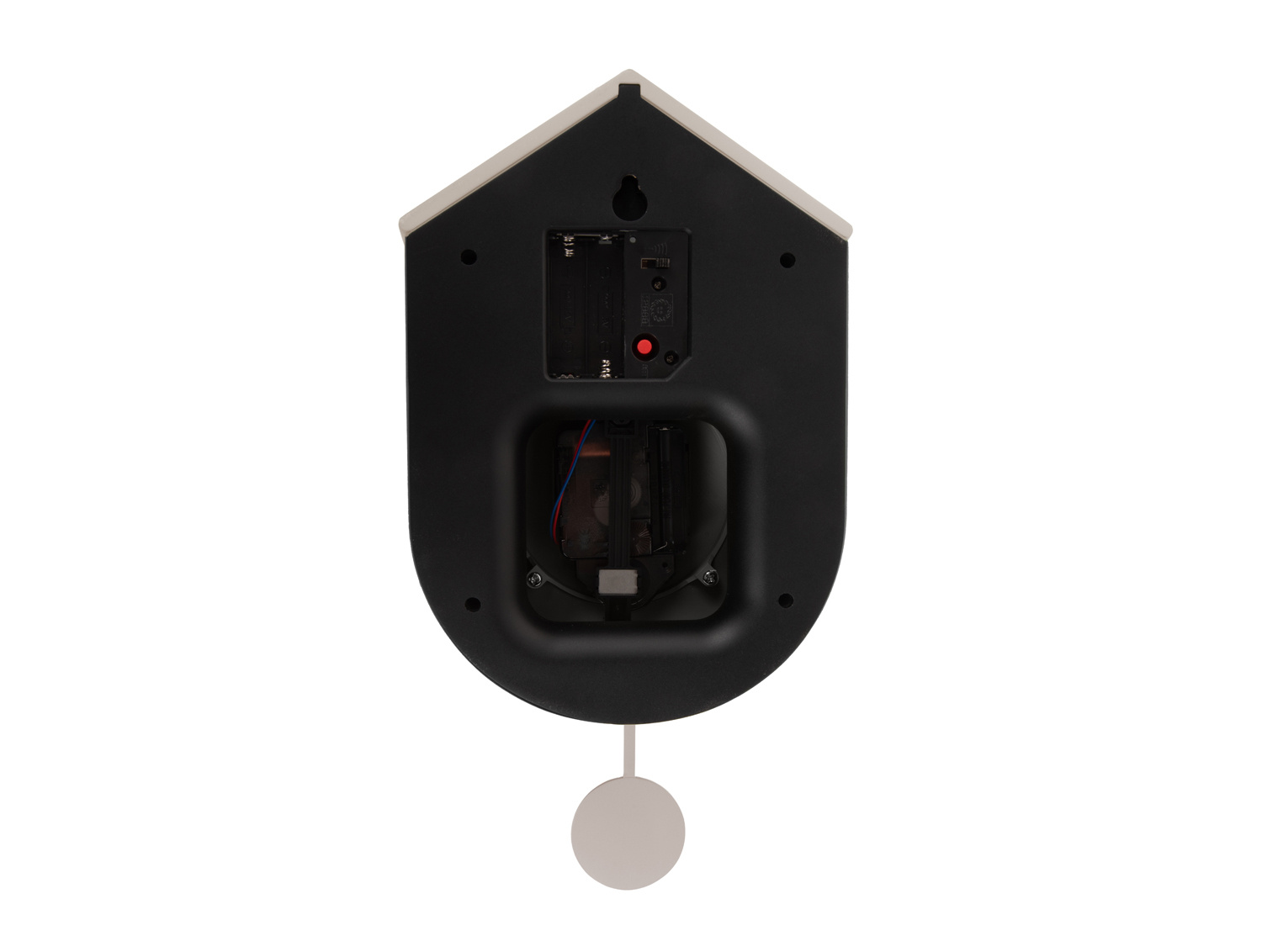 Karlsson - Wandklok Grato Cuckoo - Black & warm grey