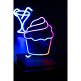 Leitmotiv - Neon Light Colour Changing Cupcake - Multicolor