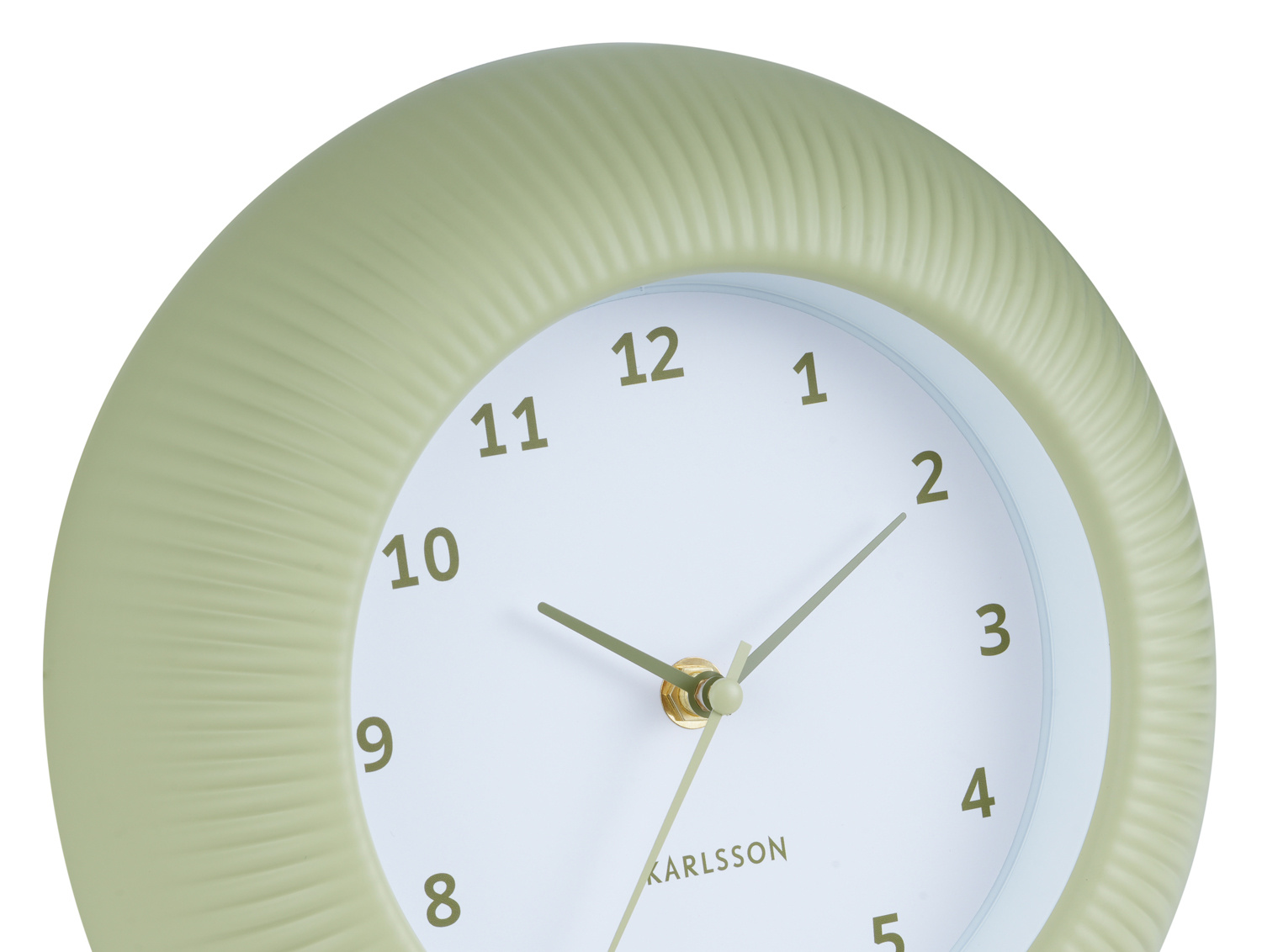 Karlsson - Wandklok Tender Rib - Tea green- Ø25cm