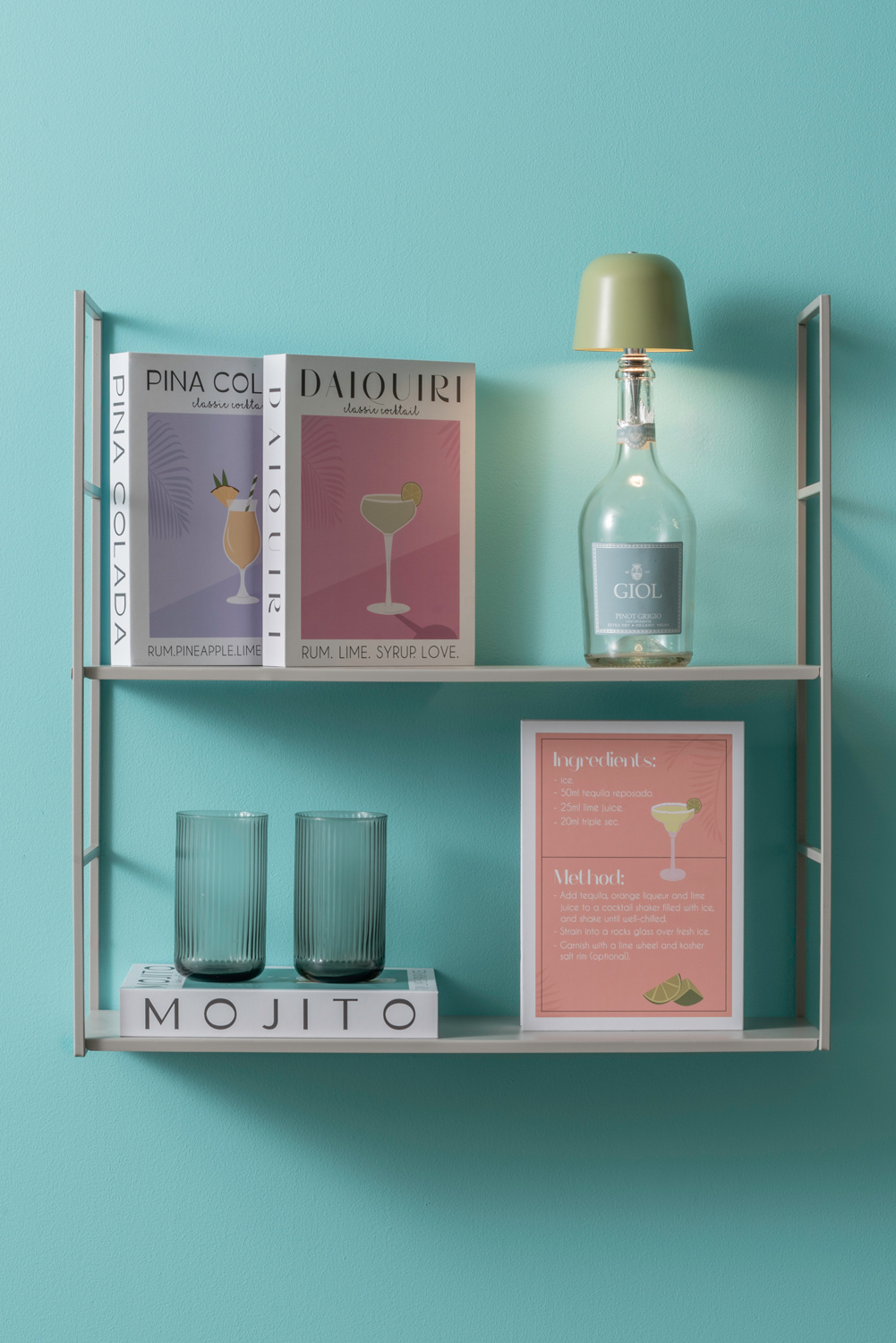 Leitmotiv - Bottle Lamp Cone Hat LED - Tea green