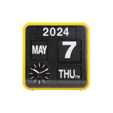 Karlsson - Wandklok Mini Flip - Geel