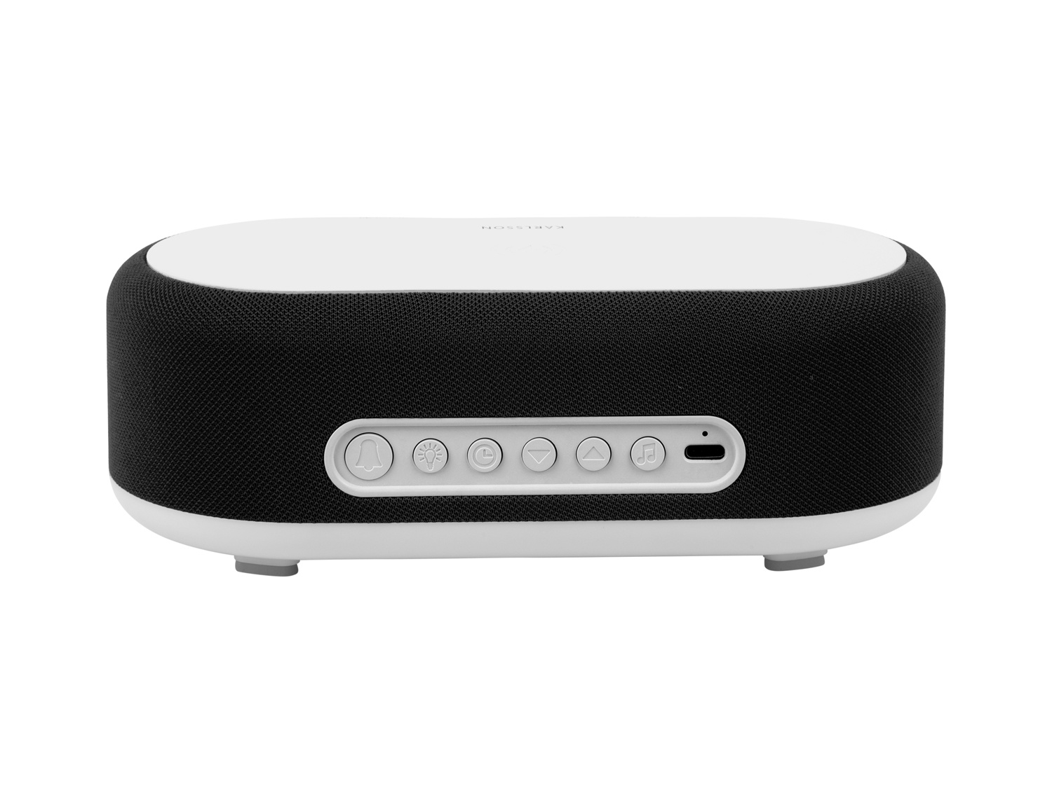 Karlsson - Wekker Vogue w. Phone Charger And Blue Tooth - Zwart