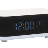 Karlsson - Wekker Vogue w. Phone Charger And Blue Tooth - Zwart