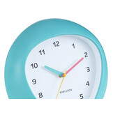 Karlsson - Wandklok Funky Vibes - Turquoise blue- Ø25,5cm