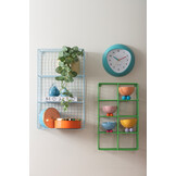 Karlsson - Wandklok Funky Vibes - Turquoise blue- Ø25,5cm