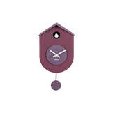 Karlsson - Wandklok Grato Cuckoo - Dark mauve & soft lavender