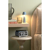 Karlsson - Wekker Chunky LED w. Phone Charger - Classic blue