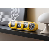 Karlsson - Wandklok Tube Flip - Heldergeel