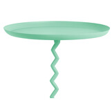 Leitmotiv - Bijzettafel Zig Zag Large - Turquoise blue