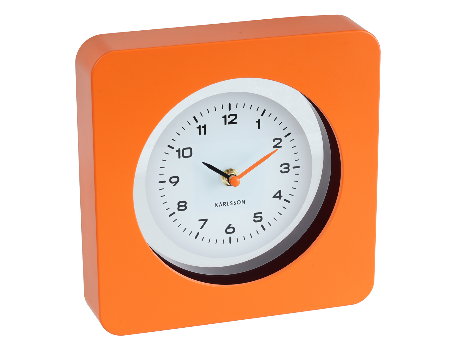 Karlsson - Wandklok New Vintage - Helderoranje- Ø22cm
