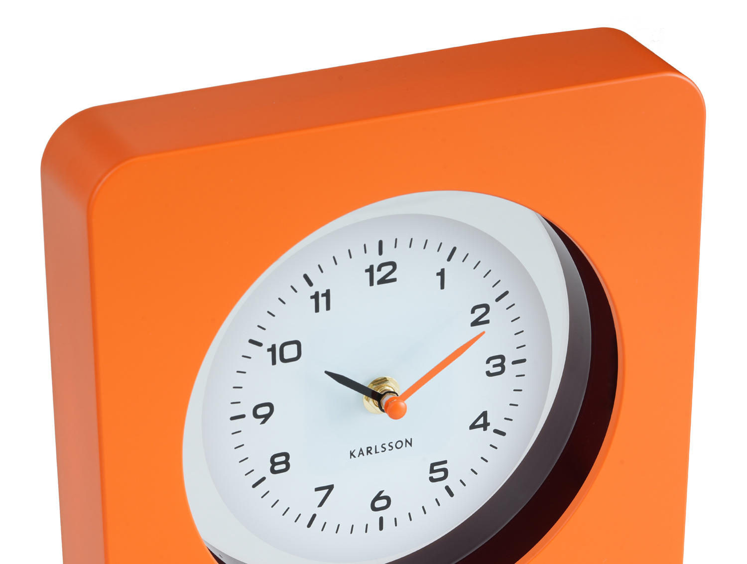 Karlsson - Wandklok New Vintage - Helderoranje- Ø22cm
