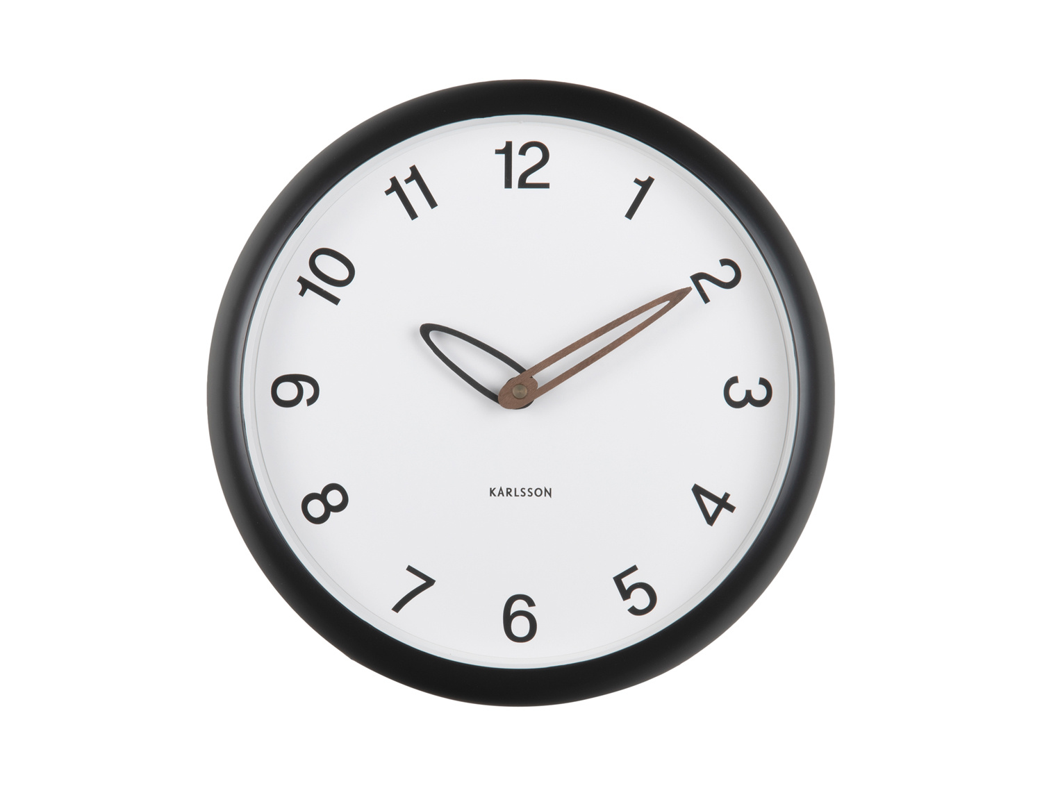Karlsson - Wandklok Bella - Zwart