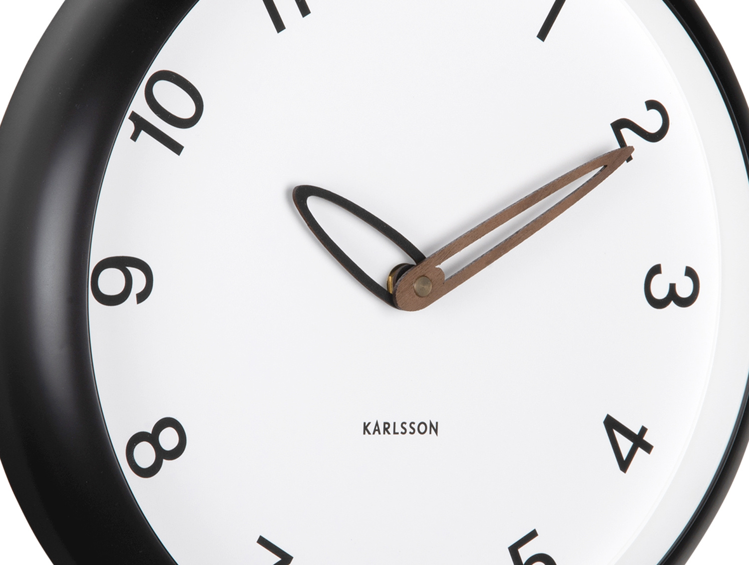 Karlsson - Wandklok Bella - Zwart
