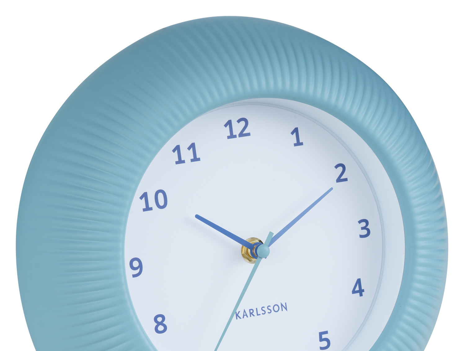 Karlsson - Wandklok Tender Rib - Mistige blauw- Ø25cm