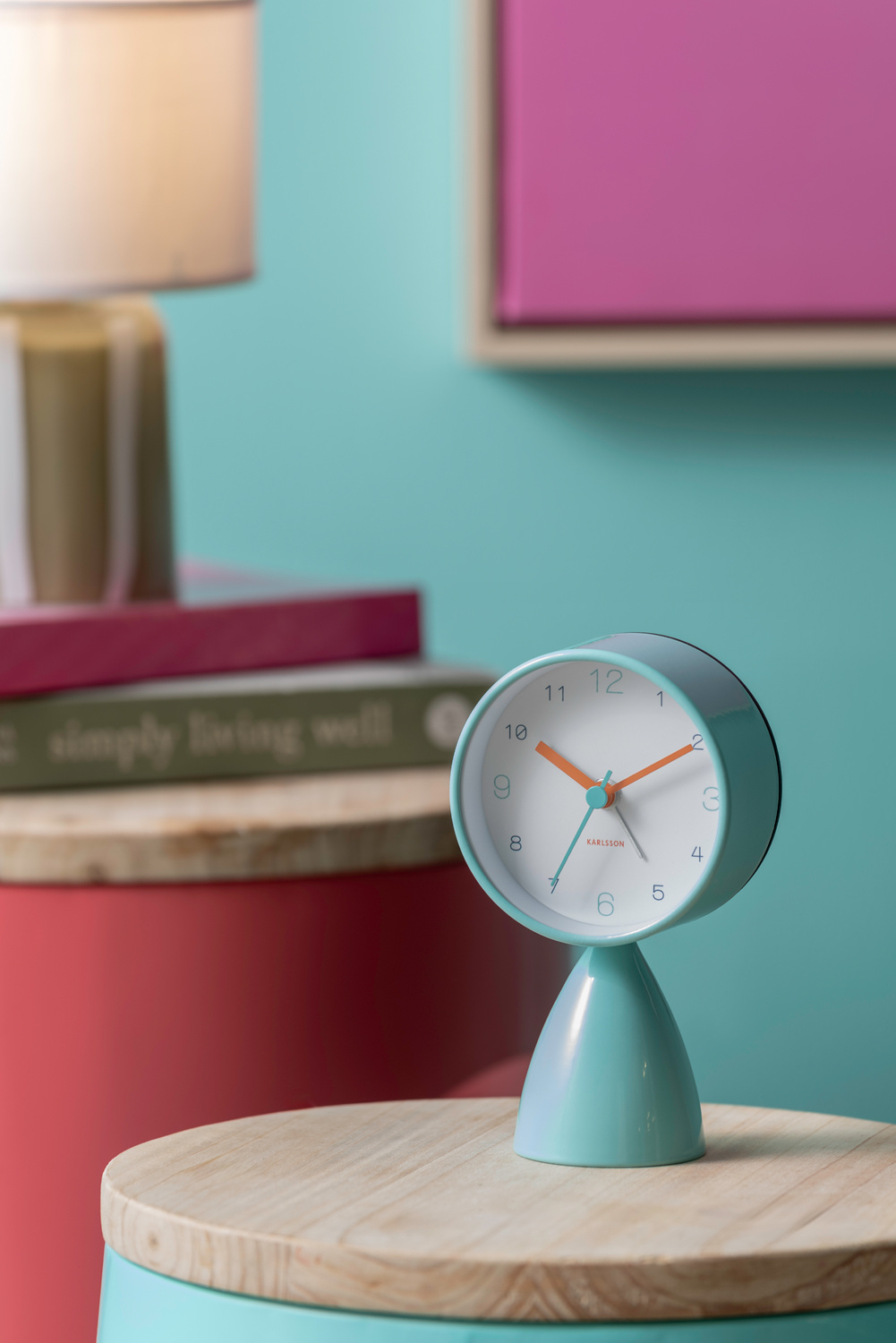 Karlsson - Wekker Funky Vibes - Turquoise blue