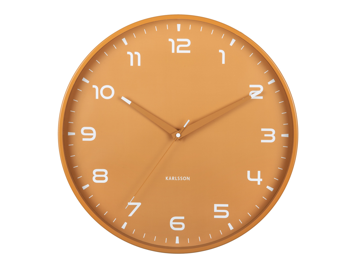 Karlsson - Wandklok Orgullo - Okergeel- Ø40cm
