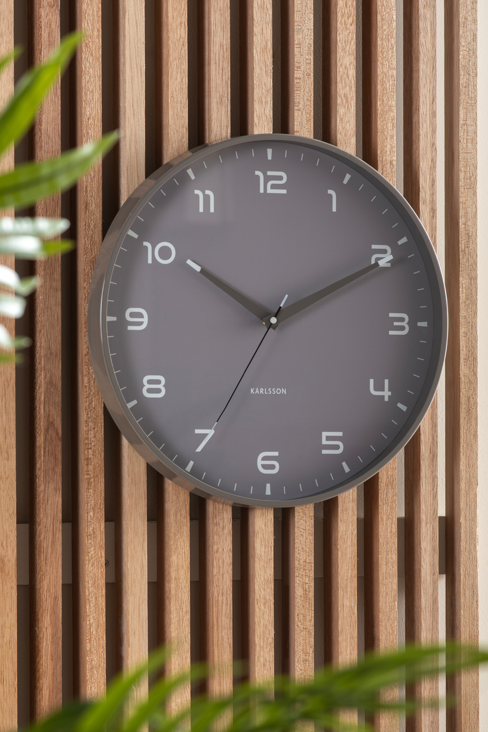 Karlsson - Wandklok Orgullo - Donkergrijs- Ø40cm