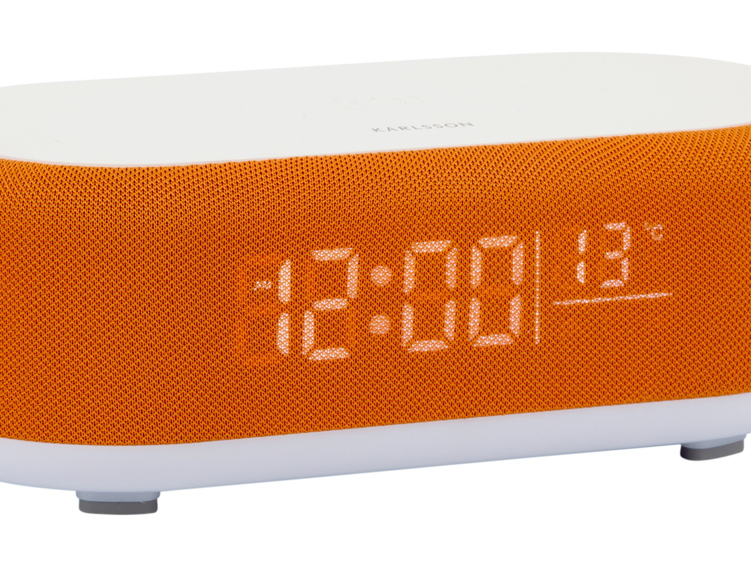 Karlsson - Wekker Vogue w. Phone Charger And Blue Tooth - Helderoranje