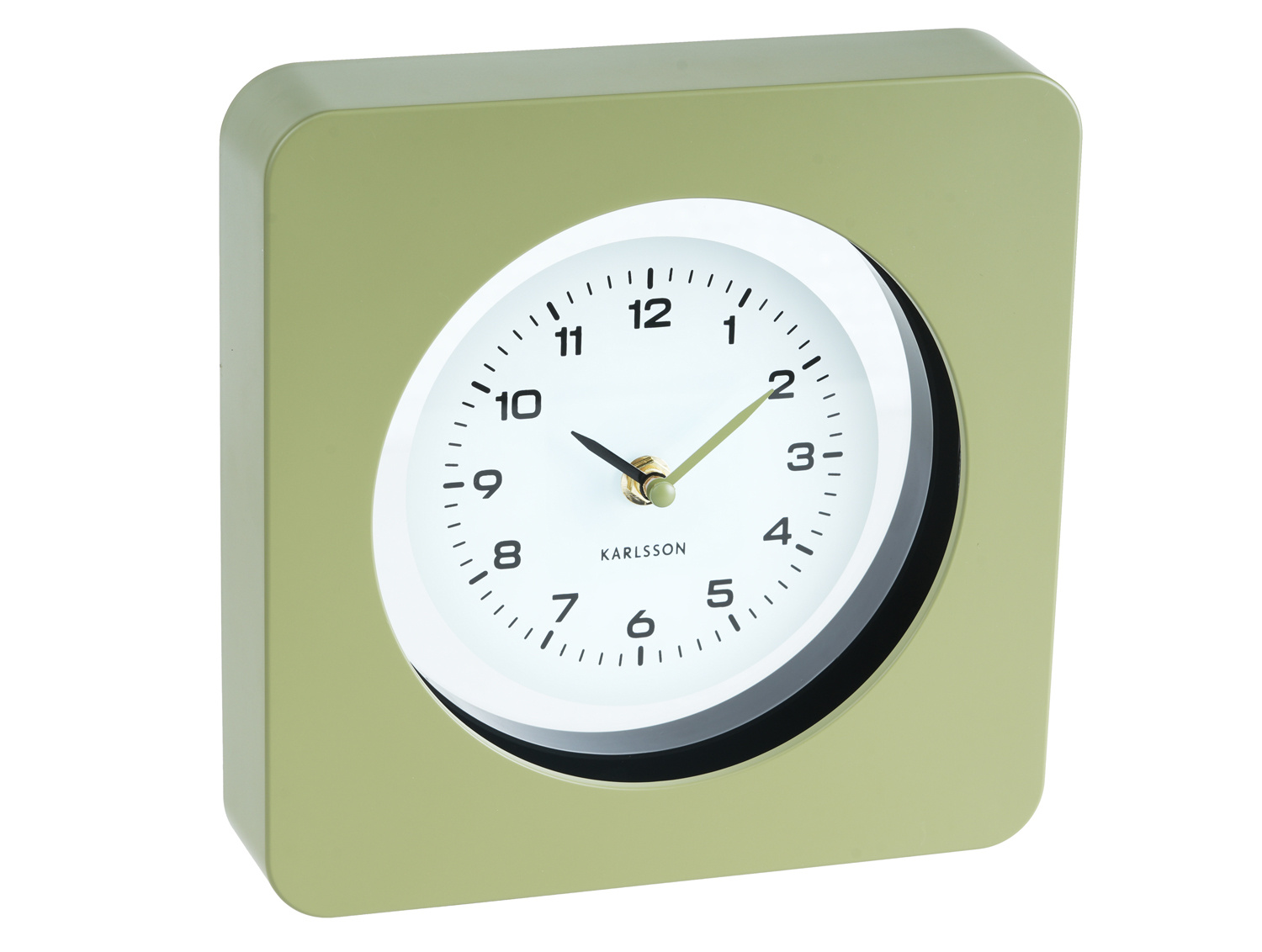 Karlsson - Wandklok New Vintage - Army green- Ø22cm