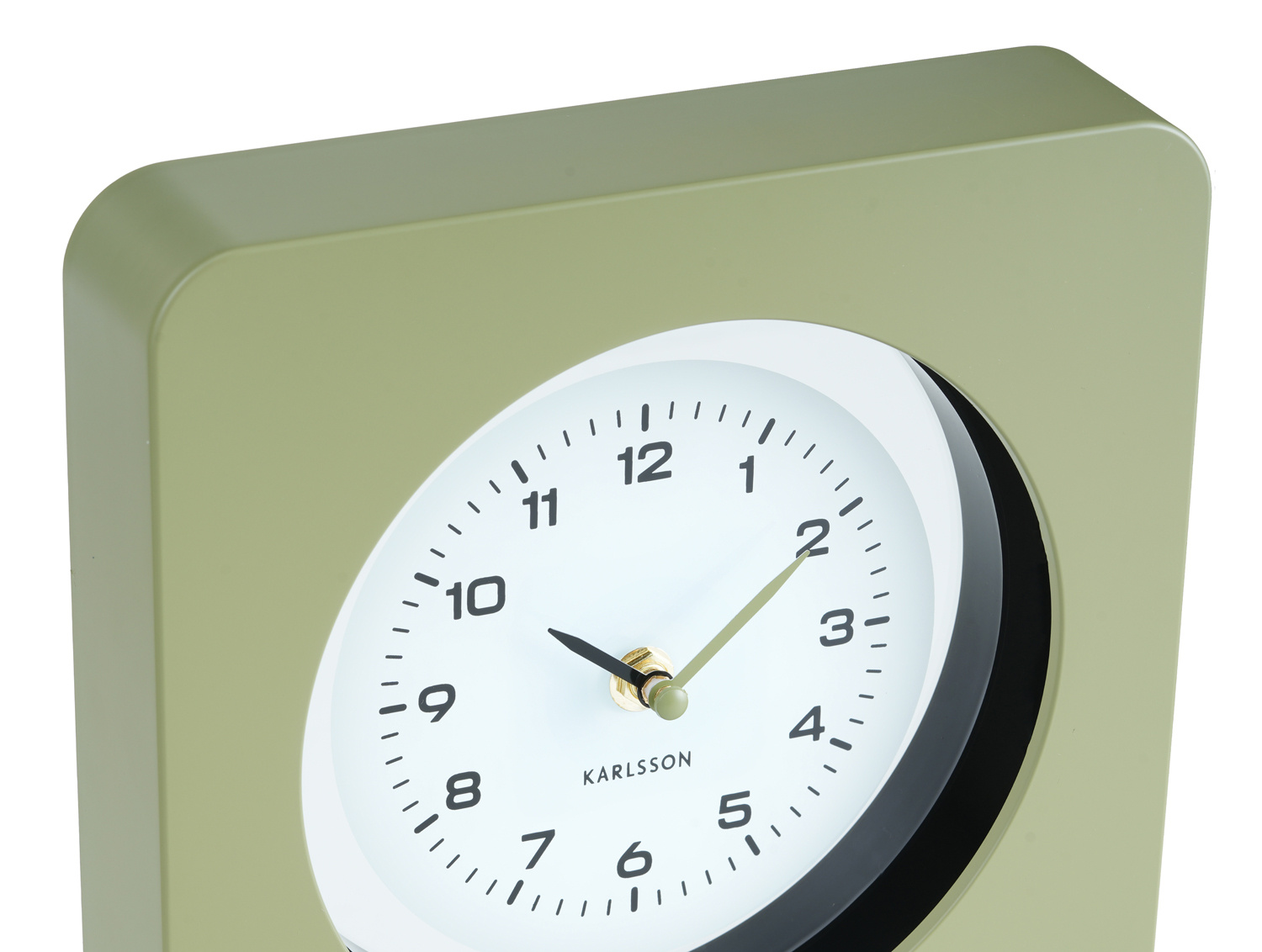 Karlsson - Wandklok New Vintage - Army green- Ø22cm