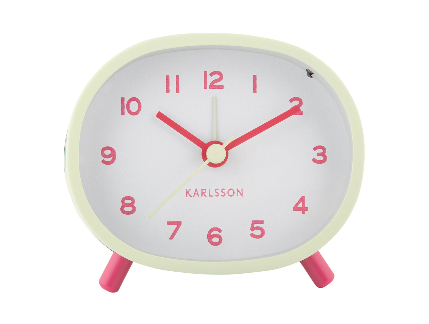 Karlsson - Wekker Cheeky Oval - Zachtgroen