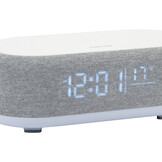 Karlsson - Wekker Vogue w. Phone Charger And Blue Tooth - Muisgrijs