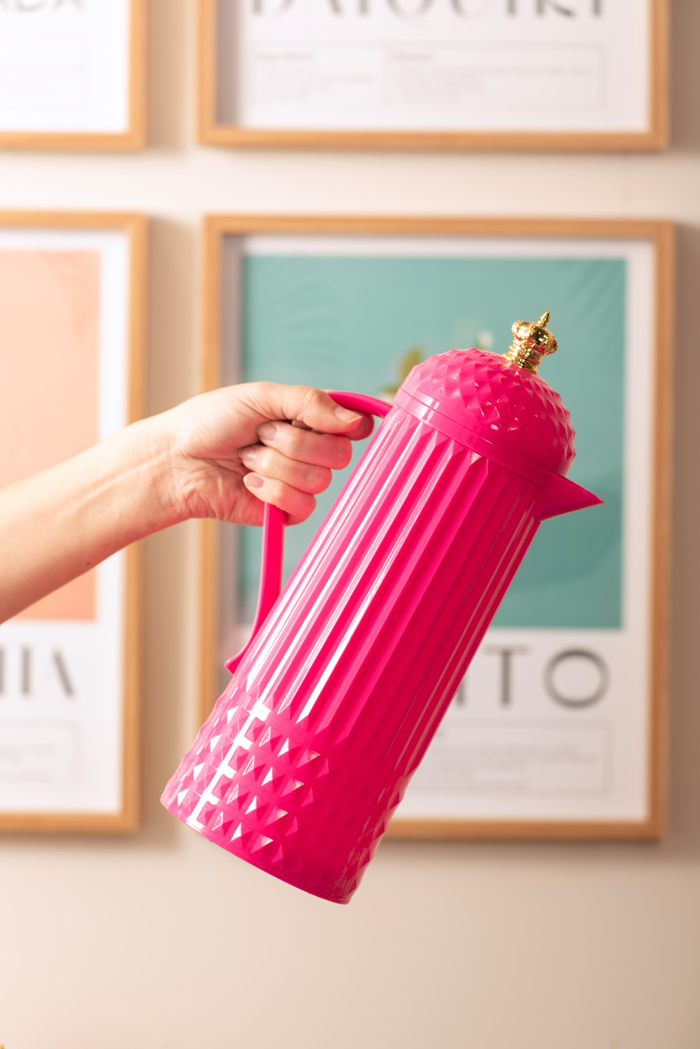 Present Time - Thermoskan Crown - Helderroze