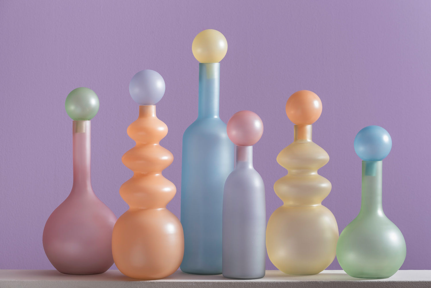 Present Time - Vaas Alegre Botellin - Soft purple & soft pink