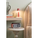 Karlsson - Wekker Chunky LED w. Phone Charger - Rose tan