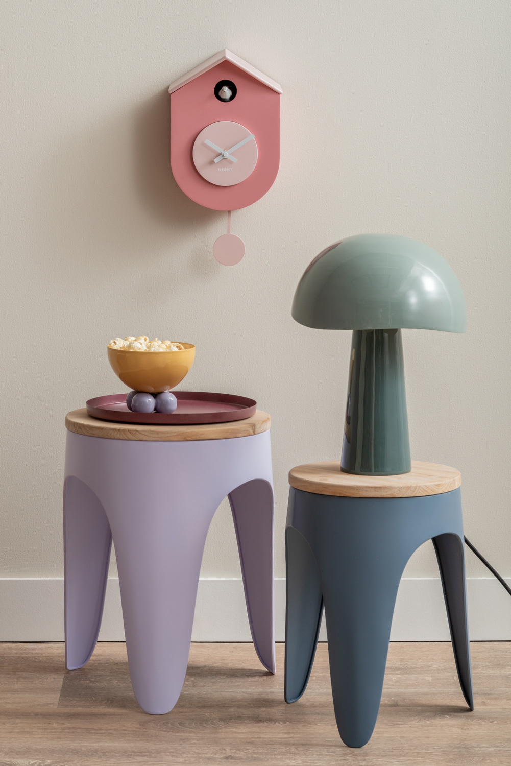 Present Time - Dienblad Servir Rond Small - Rode oker