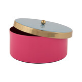 Present Time - Opbergbox Double Funky Medium - Bright pink & soft blue