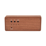 Karlsson - Wekker Solid Wood Engraved - Donker hout