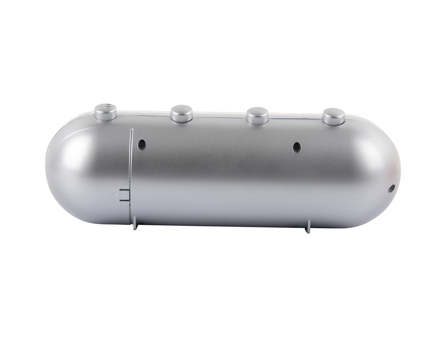 Karlsson - Wekker Retro Tube Calendar Flip - Zilver