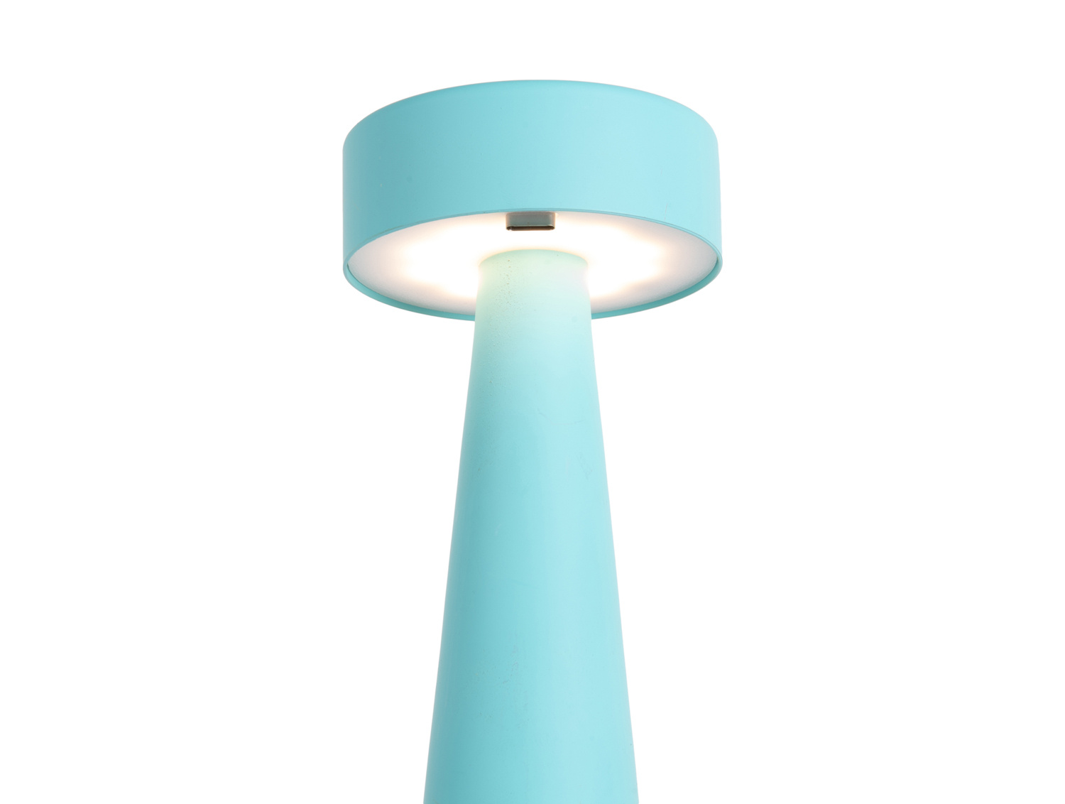 Leitmotiv - Tafellamp Mini LED Ring - Turquoise blue