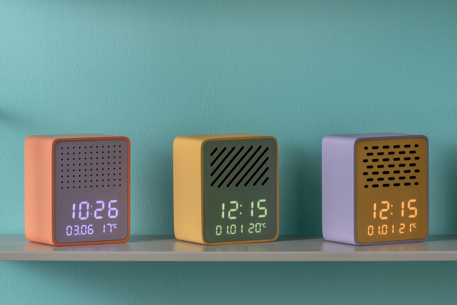 Karlsson - Wekker Funky Vibes Blue Tooth Speaker - Bright orange & purple