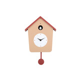 Karlsson - Wandklok Cuckoo Light - Soft brown & red ochre