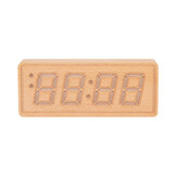 Karlsson - Wekker Solid Wood Engraved - Licht hout