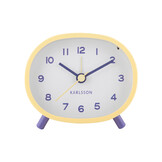 Karlsson - Wekker Cheeky Oval - Zachtgeel