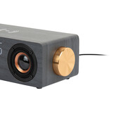 Karlsson - Wekker Classic BT Speaker Radio w. Phone Charger - Zwart