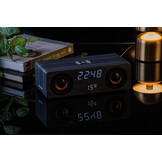 Karlsson - Wekker Classic BT Speaker Radio w. Phone Charger - Zwart