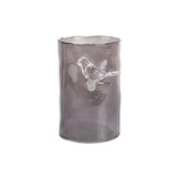 Present Time - Vaas Bird On Branch Small - Donkergrijs