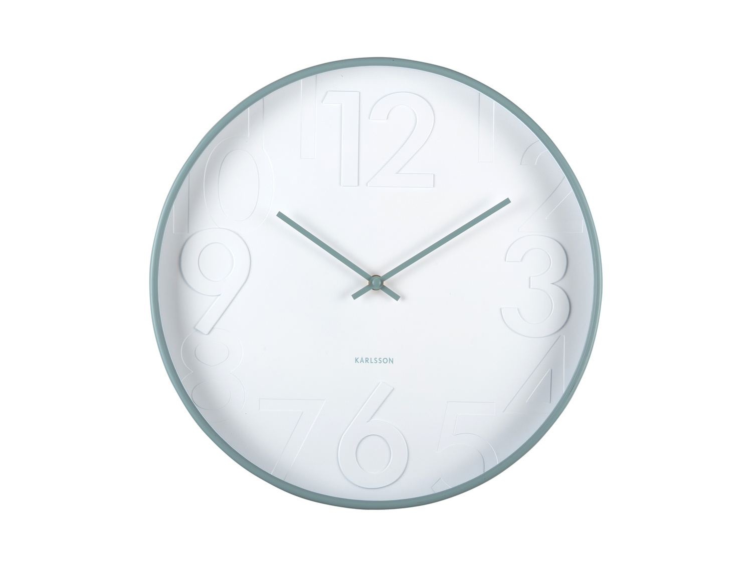 Karlsson - Wandklok Ayuno - Mistige blauw- Ø40cm