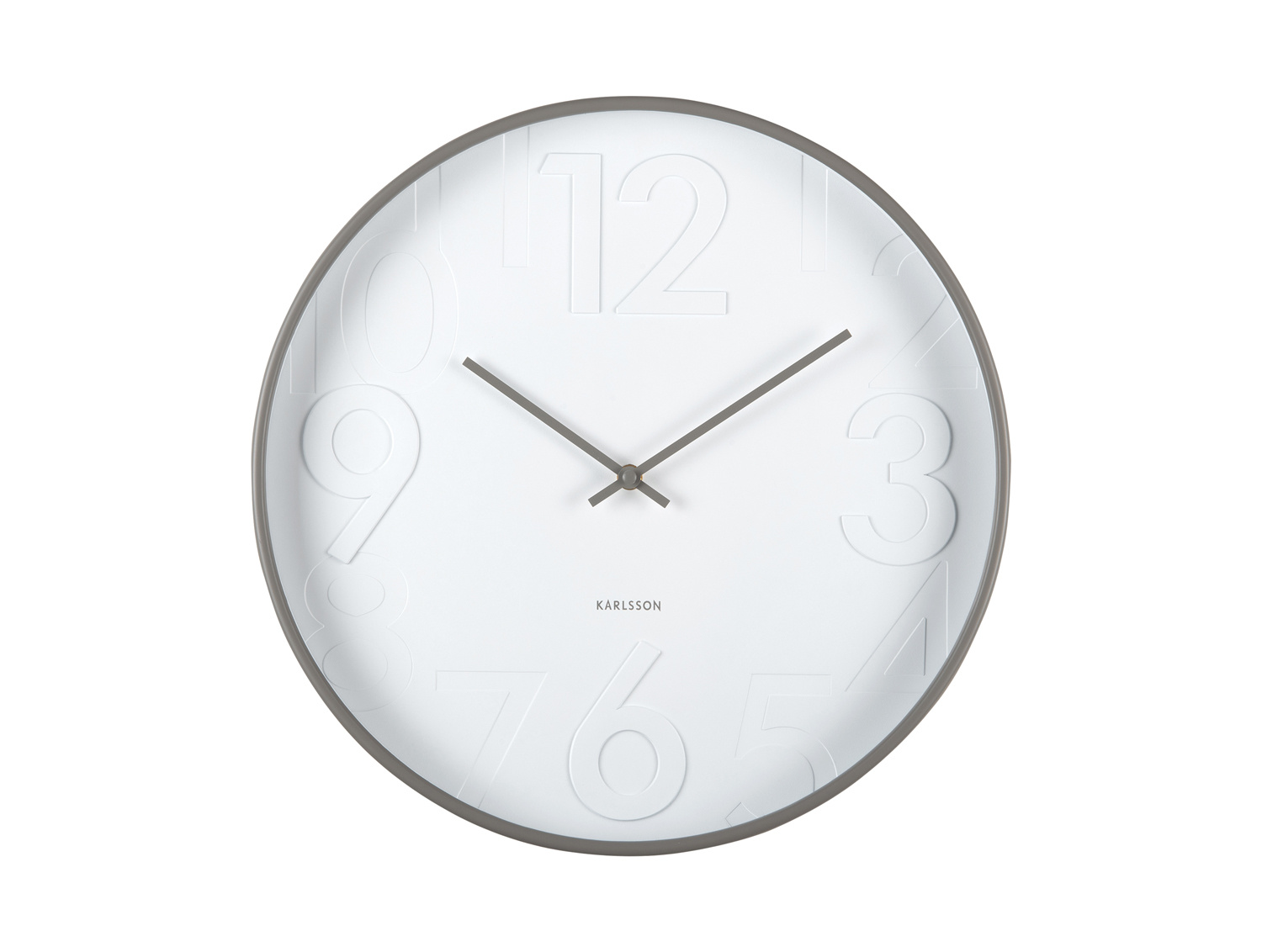 Karlsson - Wandklok Ayuno - Donkergrijs- Ø40cm