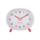 Karlsson - Wekker Cheeky Oval - Zachtpaars