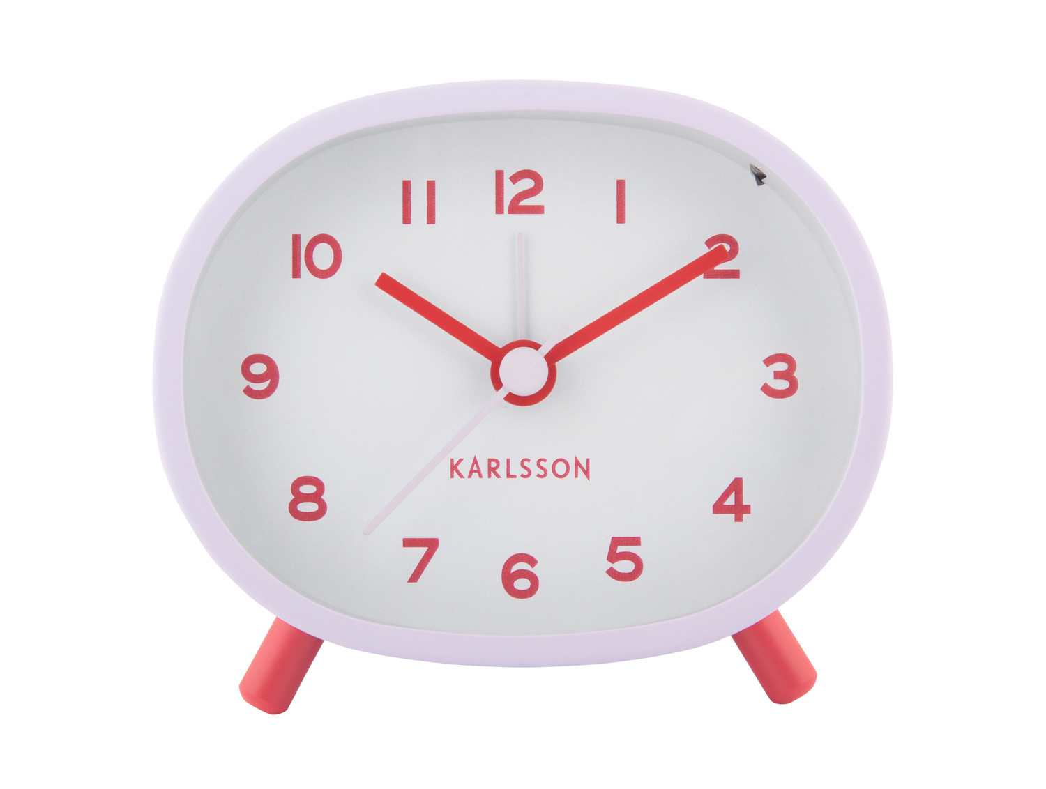 Karlsson - Wekker Cheeky Oval - Zachtpaars