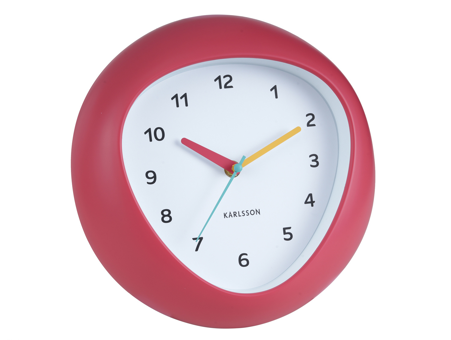 Karlsson - Wandklok Funky Vibes - Scarlet red- Ø25,5cm