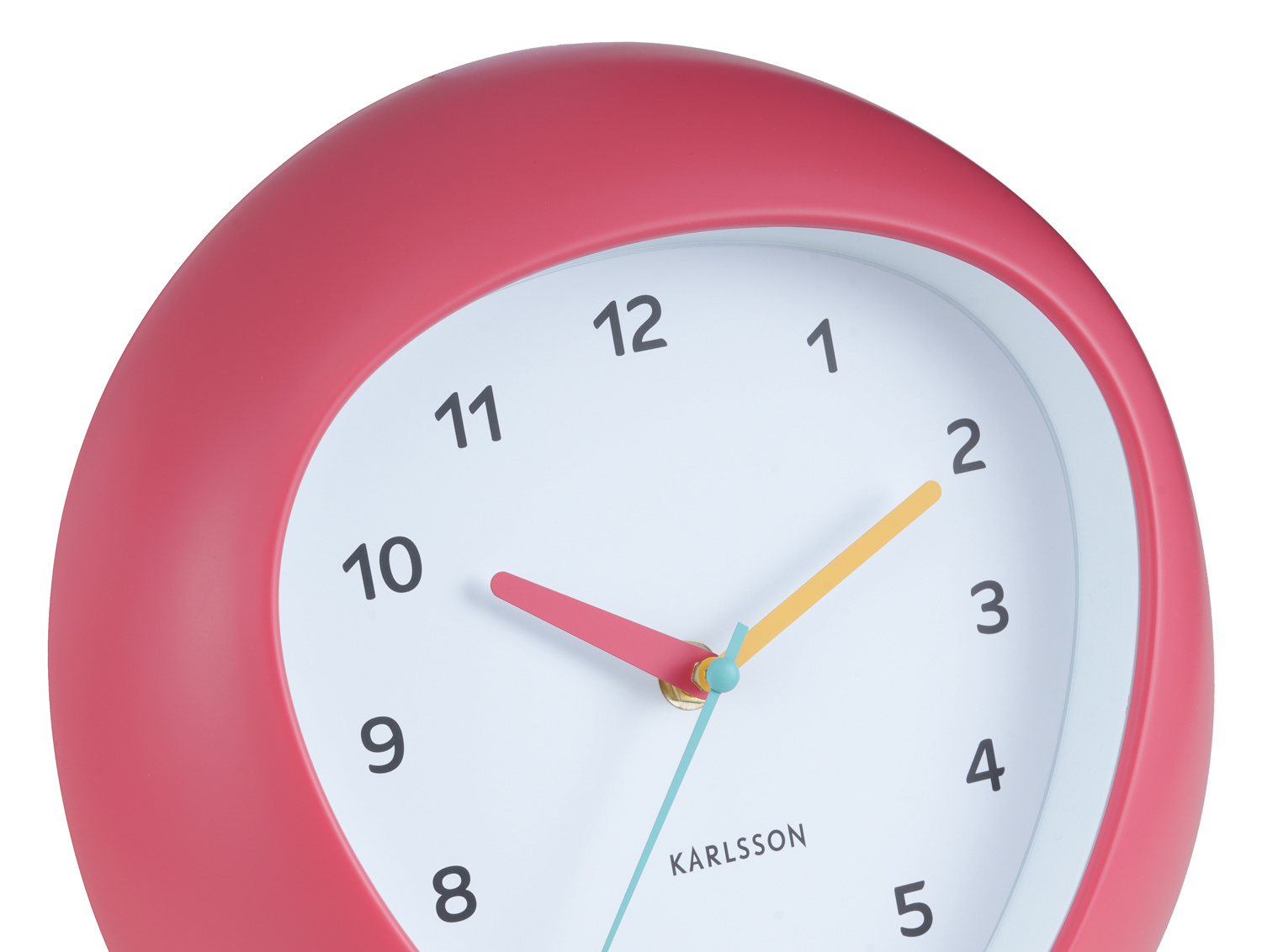 Karlsson - Wandklok Funky Vibes - Scarlet red- Ø25,5cm