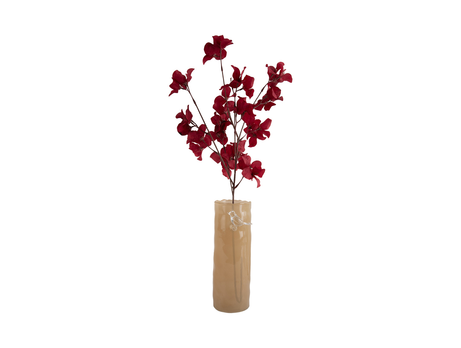 Present Time - Vaas Bird On Branch Large - Zachtgeel